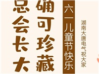 湖南大唐電氣祝大家六一快樂！